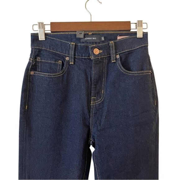 Johnny Was Marseille Baby Boot Cut Jeans Dark Wash sz 25 NWT - Picture 6 of 16